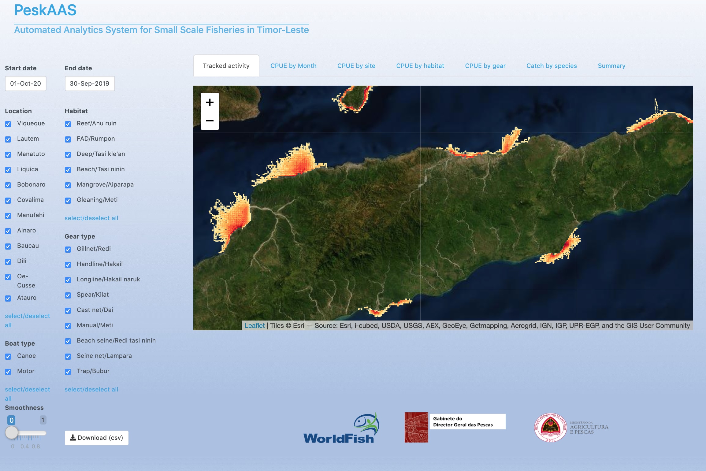 PeskAAS – Automated Analytics System for Fisheries in Timor-Leste