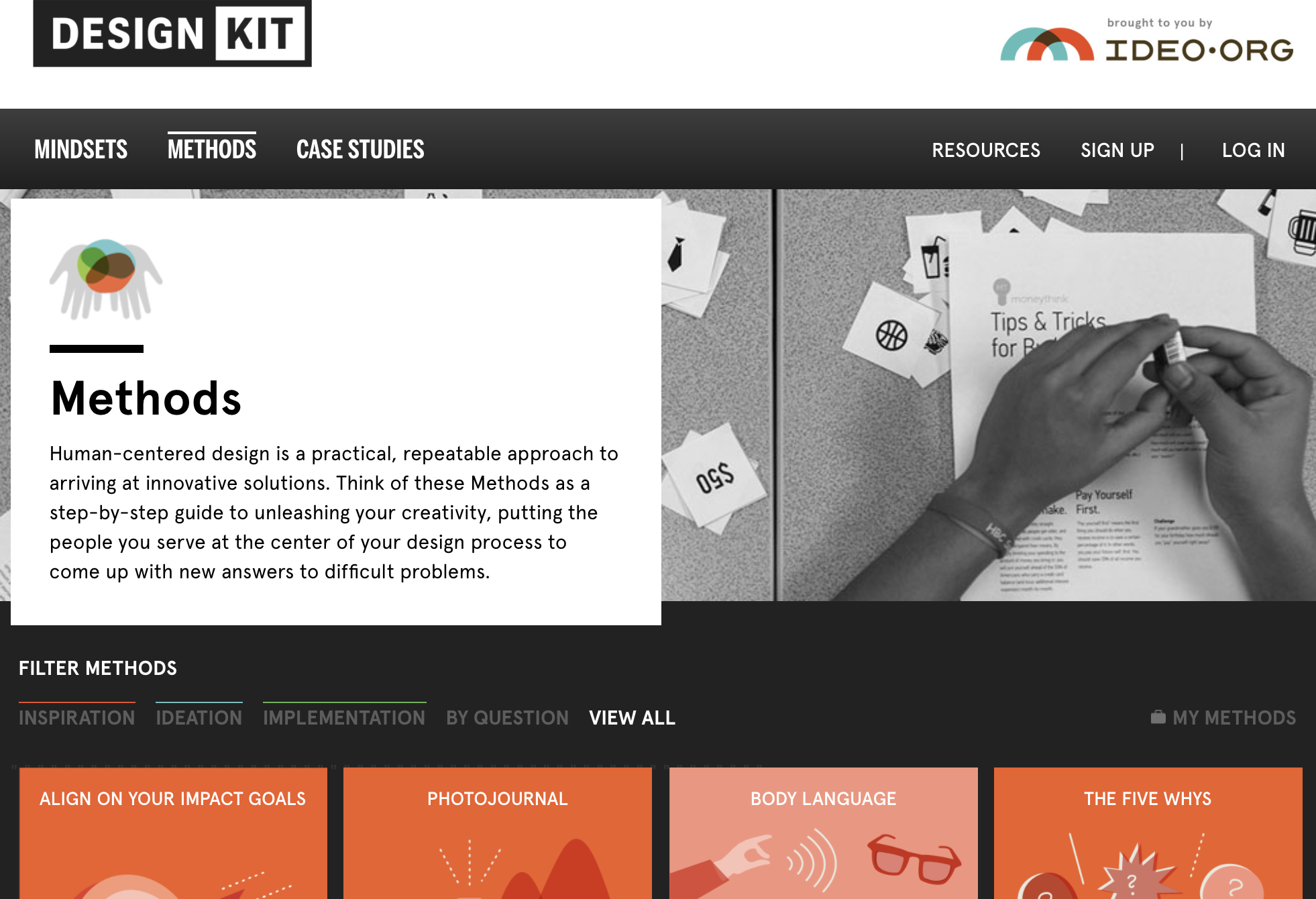 Design Kit: Human-Centered Design