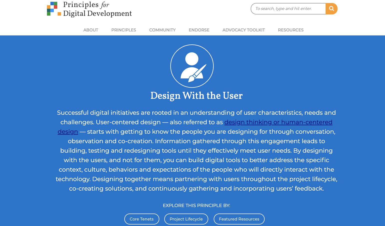 Digital Principles: Design with the User