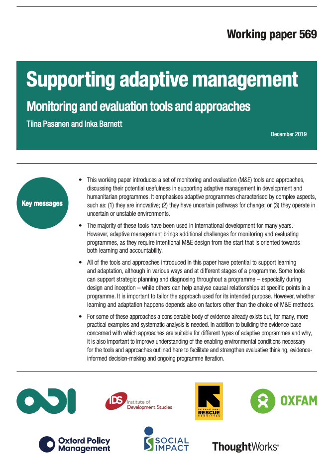 Supporting Adaptive Management
