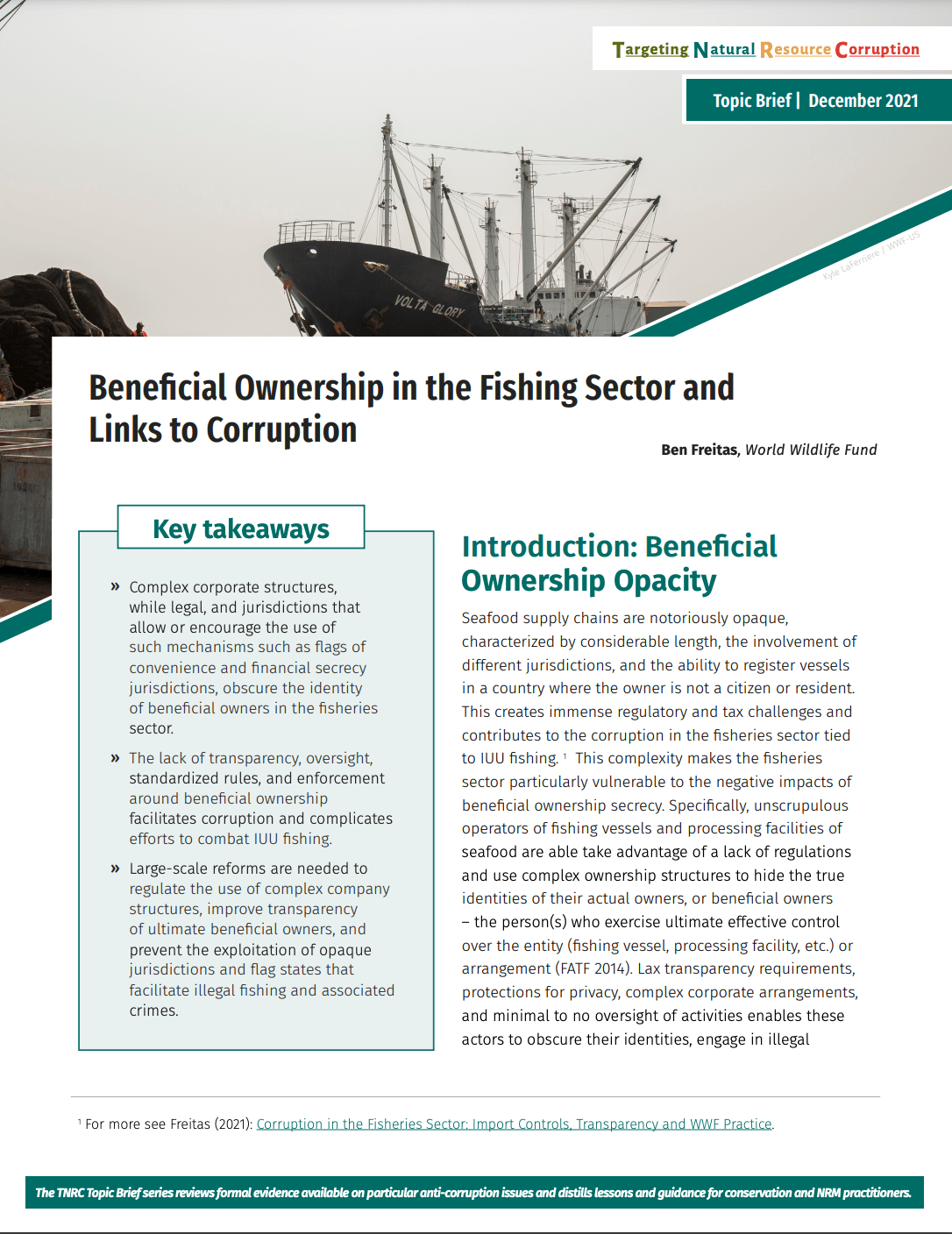 Beneficial Ownership in the Fishing Sector and Links to Corruption